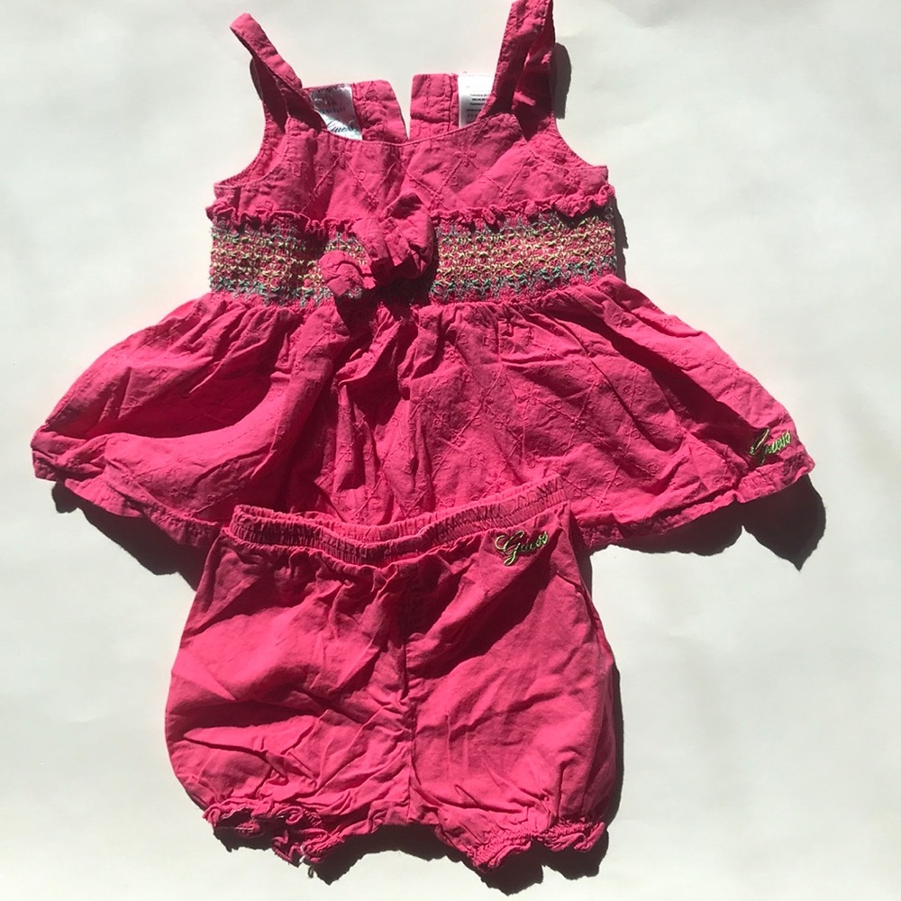 Baby guess 2 piece outfit 12m